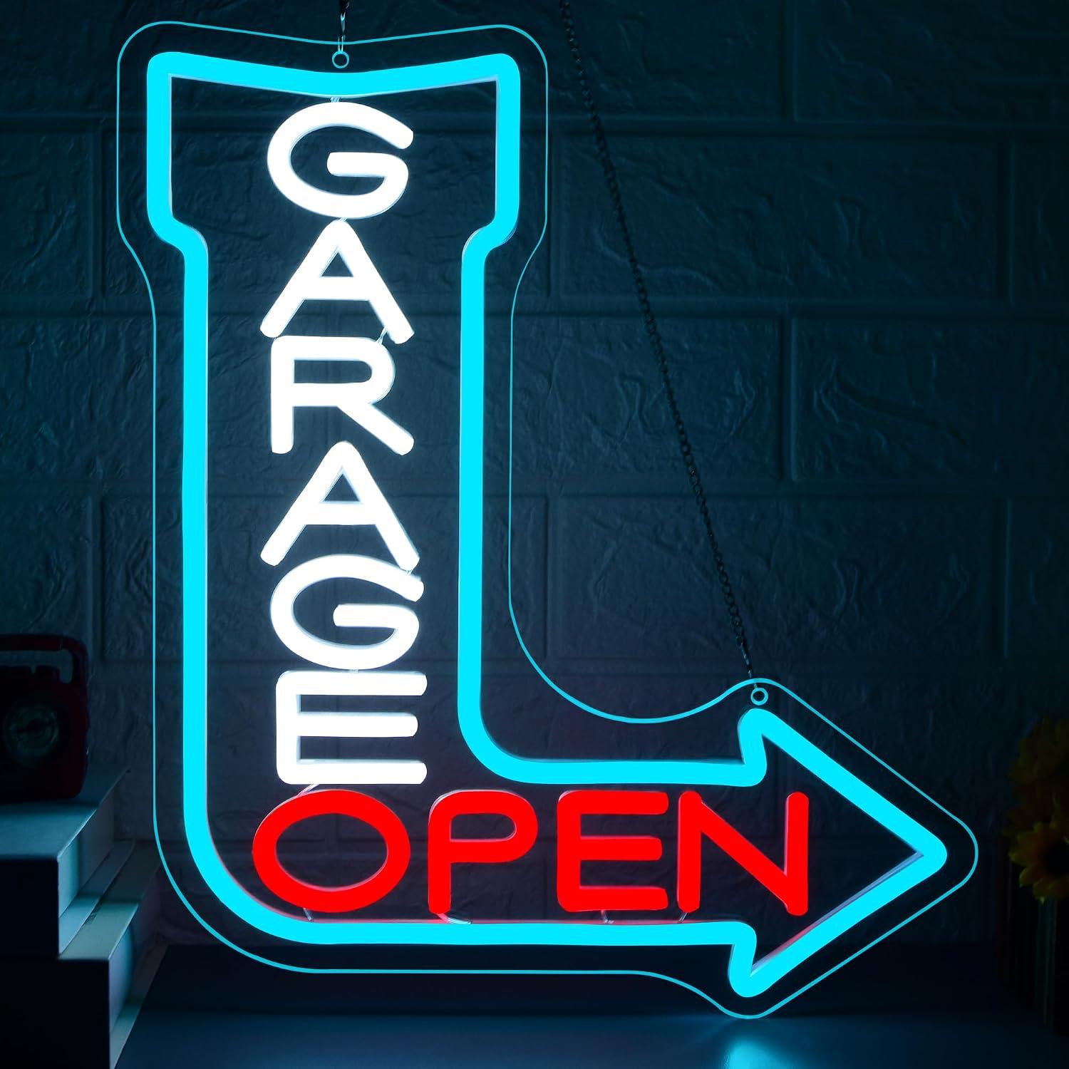 Garage Open Arrow Neon Sign Us - Auto Repair Shop Open recension och pris