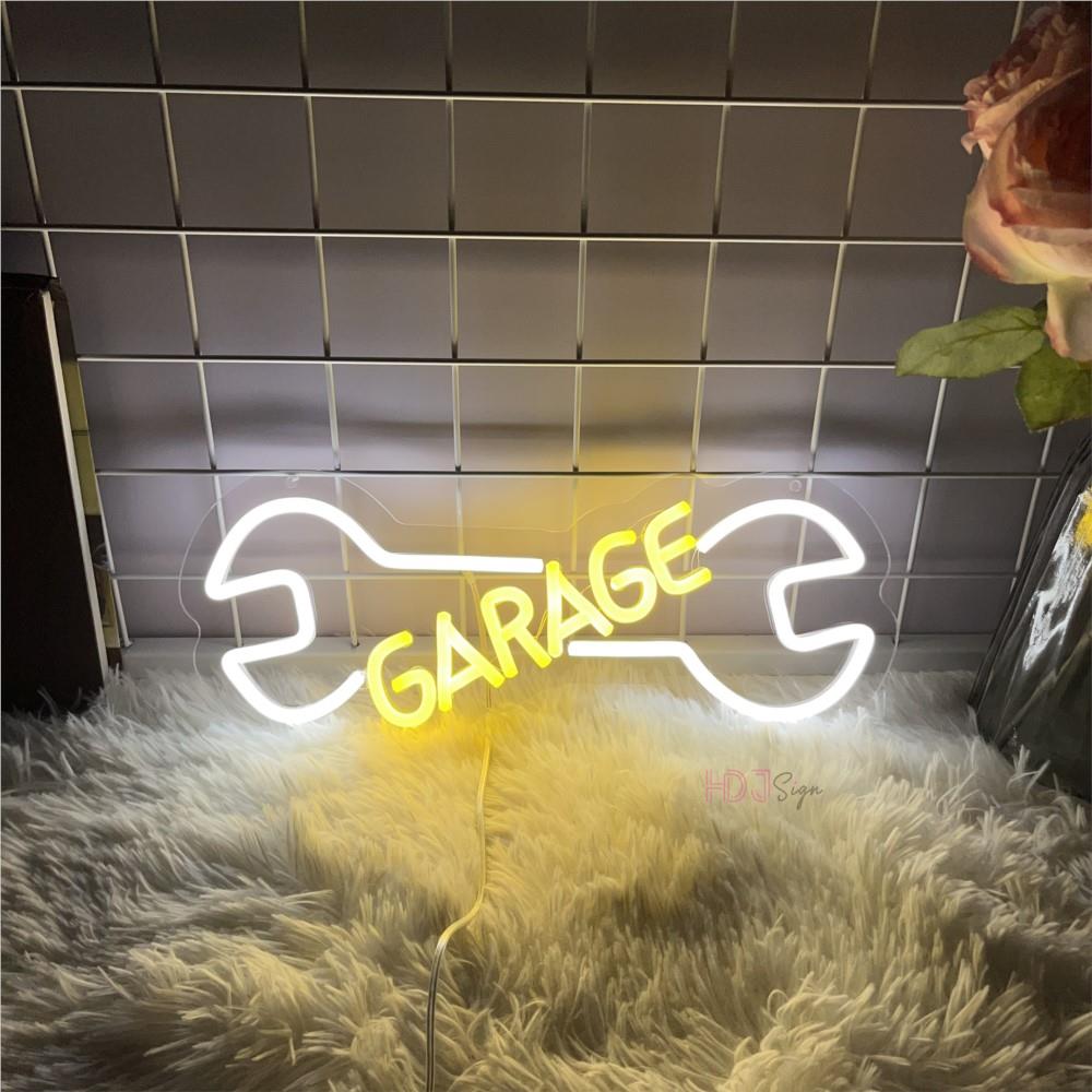 Garage Neon Sign Car Check Aut - Auto Repair Shop Open recension och pris