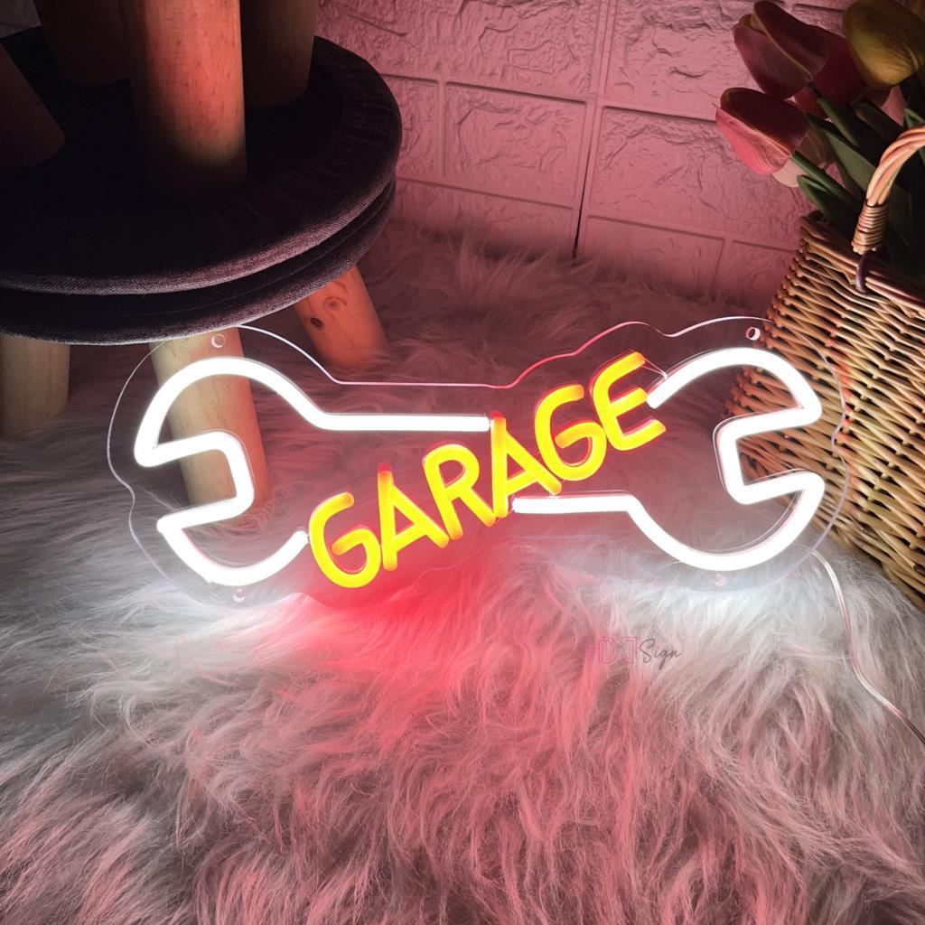 Garage Neon Sign Car Check Aut - Auto Repair Shop Open recension och pris